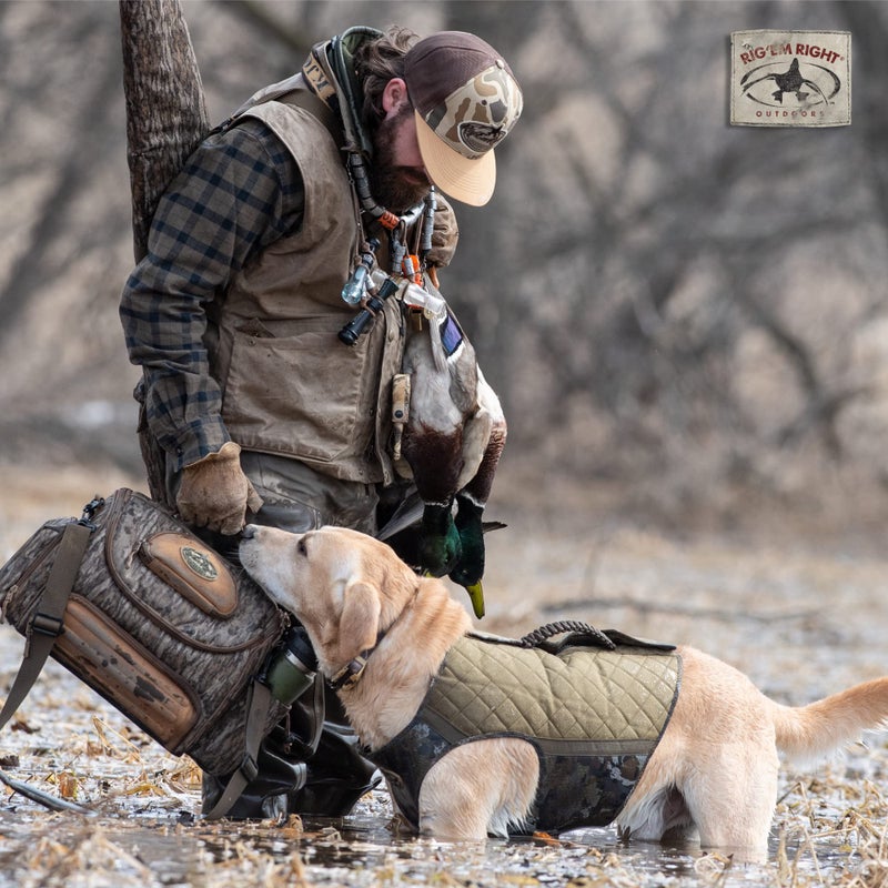 Rig Em Right Rig'Em Right Waterfowl Bloodline Elite Dog Vest for Duck Hunting with Ultra Comfortable 3mm Neoprene 3-Layer Construction, Flotation Foam, Heavy-Duty Canvas, and More (Optifade Timber, M) - Image 3